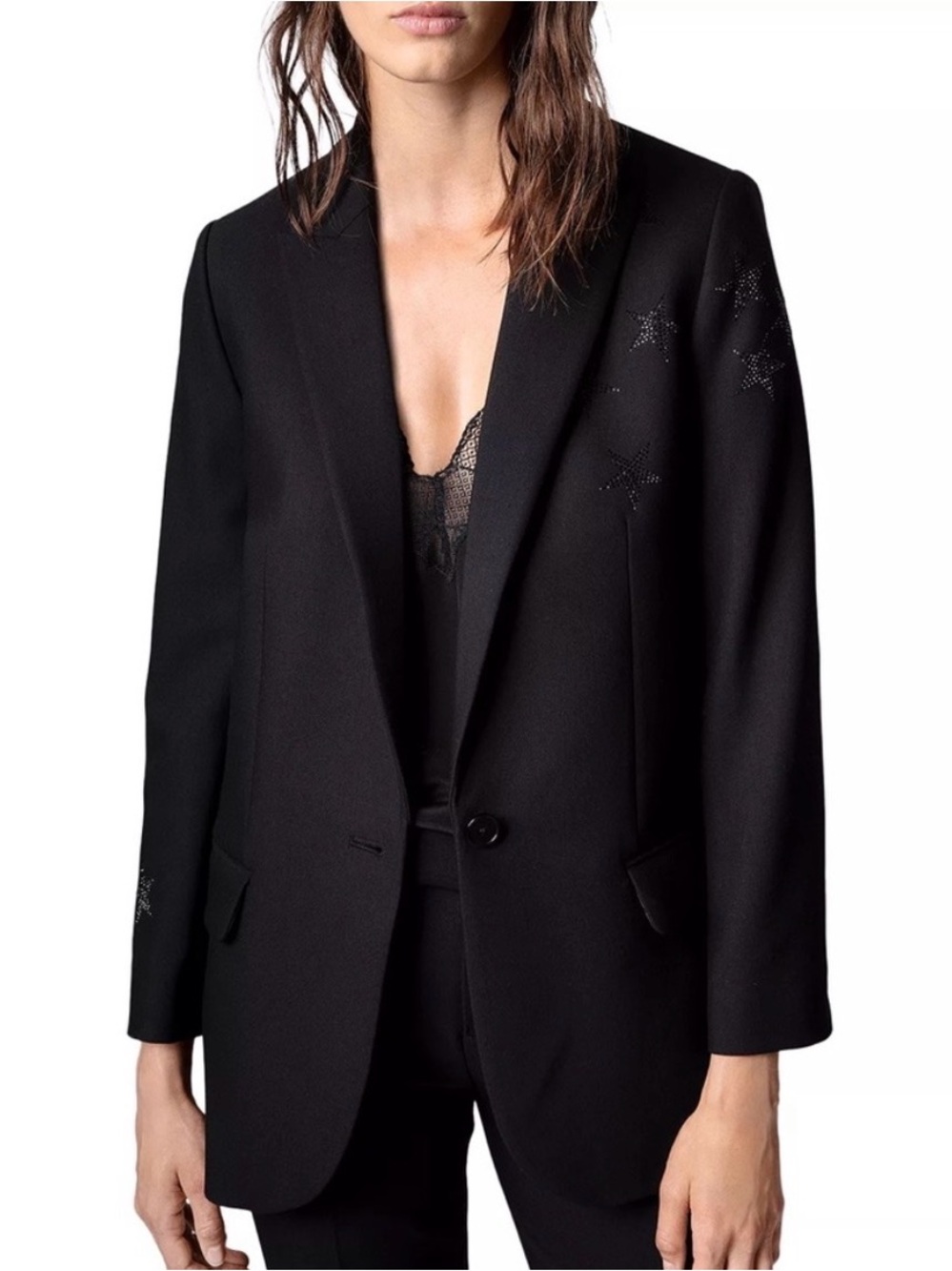Zadig & Voltaire Viva Strass Star Blazer size 42 or L/XL